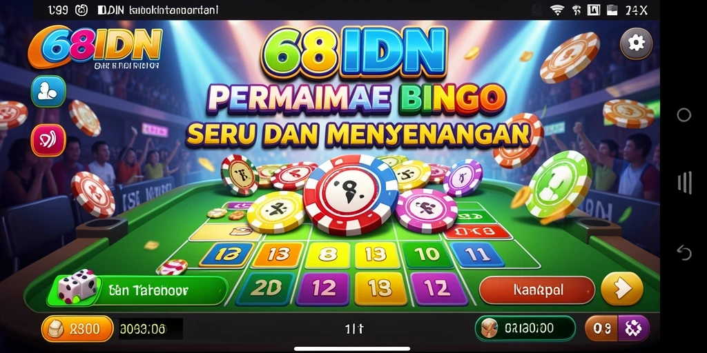Tampilan gameplay seru dari permainan Bingo 68IDN.