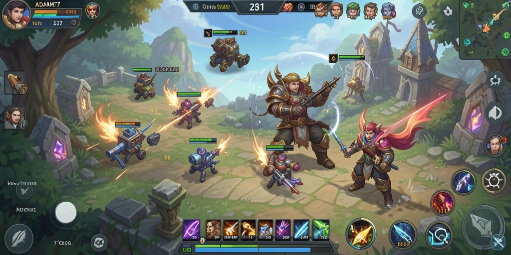 Tampilan gameplay ADAM77 yang strategis dan menarik.
