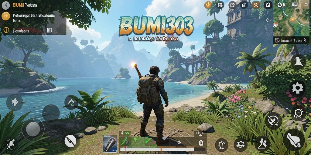 Tampilan gameplay BUMI303 yang menakjubkan dan imersif.