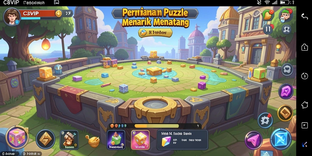 Tampilan gameplay C8VIP yang seru dan menantang.