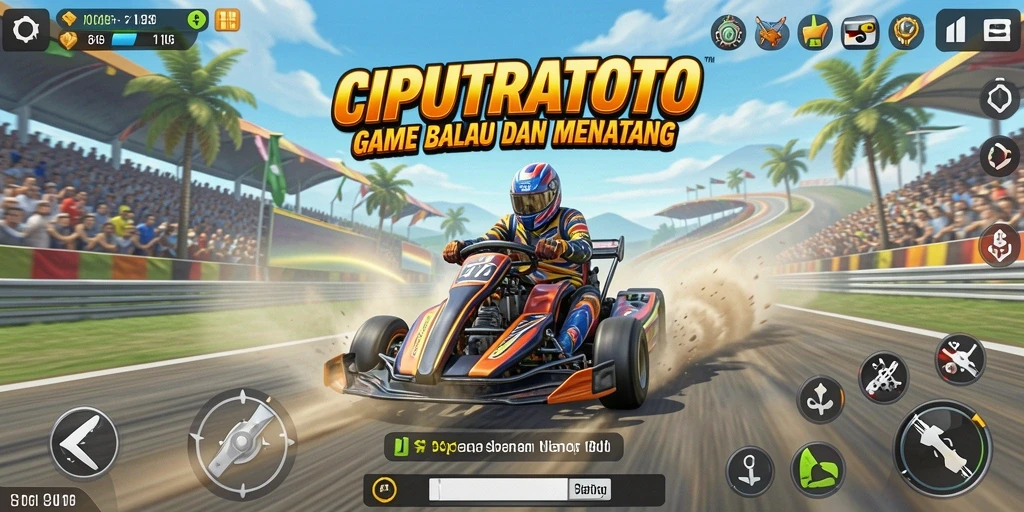 Tampilan gameplay Racing yang mendebarkan di CIPUTRATOTO.