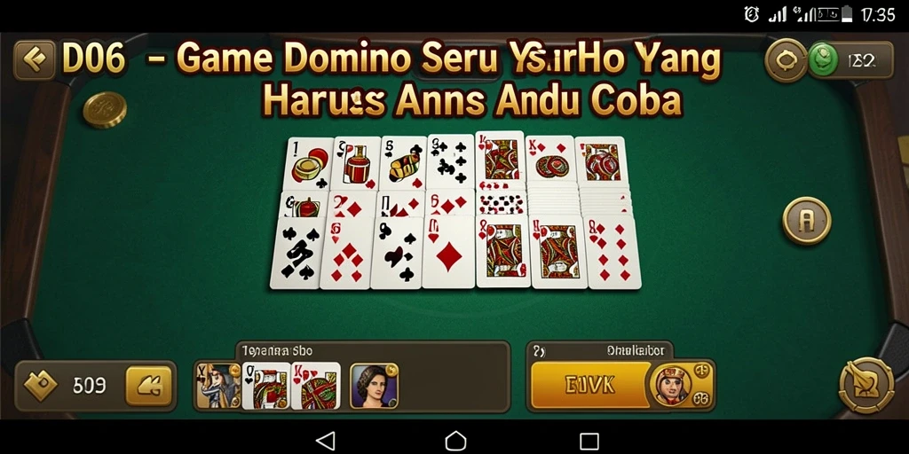 Screenshot gameplay D06 yang menunjukkan aksi seru permainan Domino.