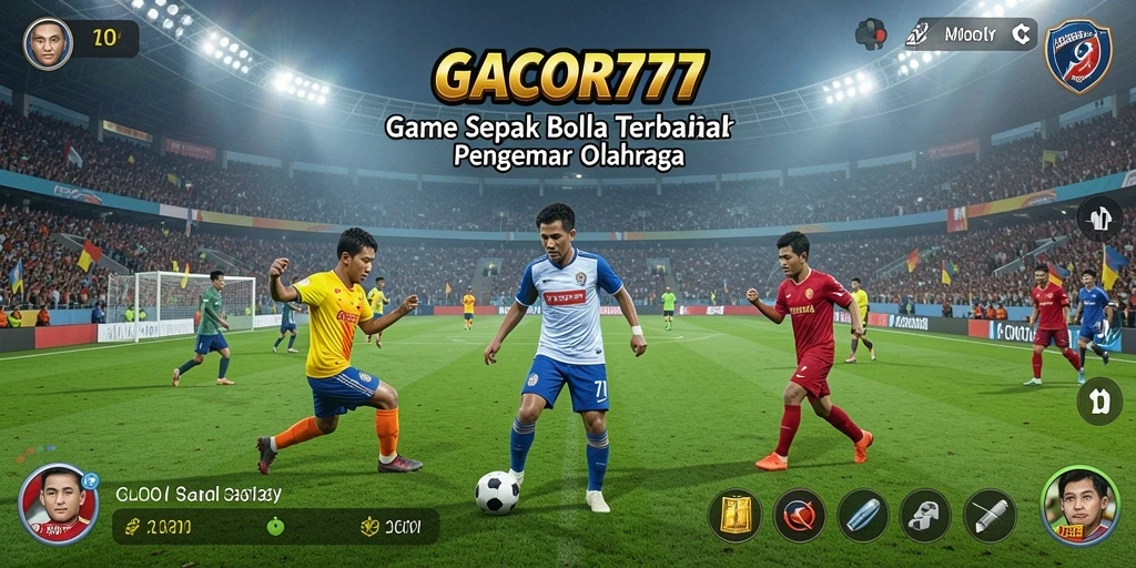 Tampilan gameplay GACOR777 yang memukau di lapangan sepak bola.