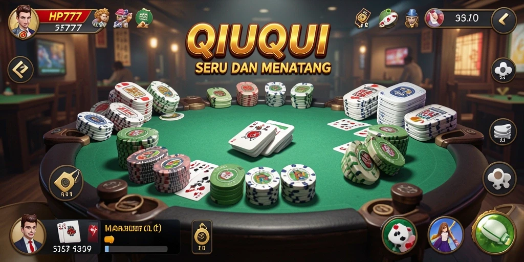 Tampilan menarik gameplay QiuQiu di HP777.