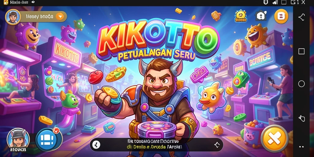 Screenshot KIKOTOTO menampilkan aksi seru dan gameplay yang menantang di Arcade.