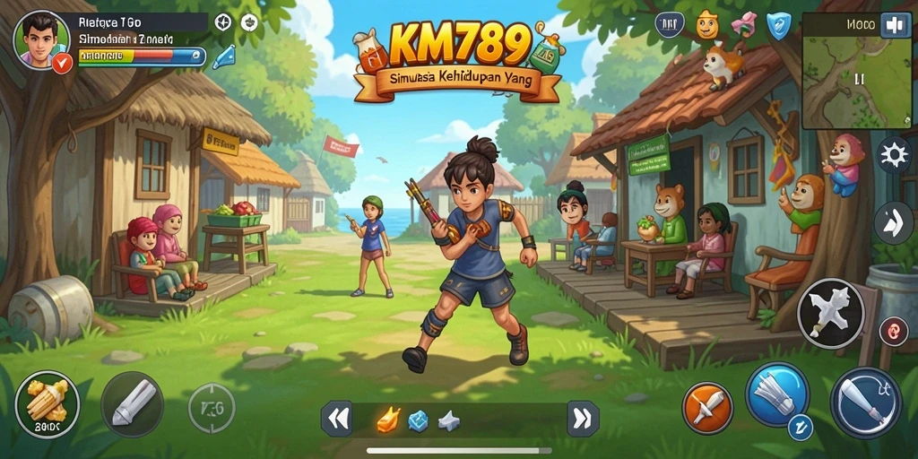 Screenshot utama KM789 menampilkan momen gameplay yang seru di dunia simulasi.