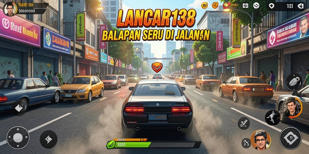 Gameplay balap yang menegangkan dan seru di LANCAR138.