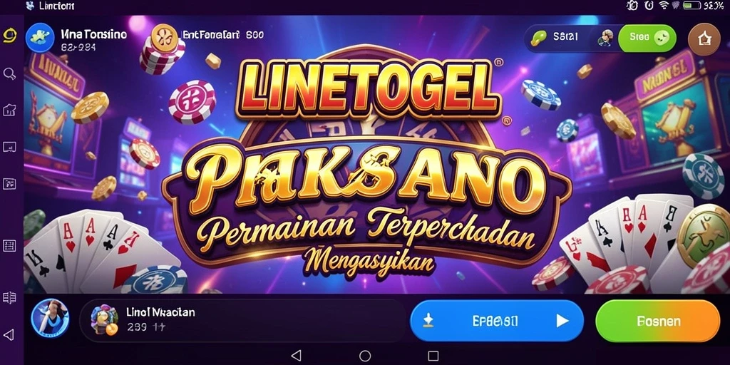 Tampilan gameplay seru di LINETOGEL dengan beragam permainan Kasino.