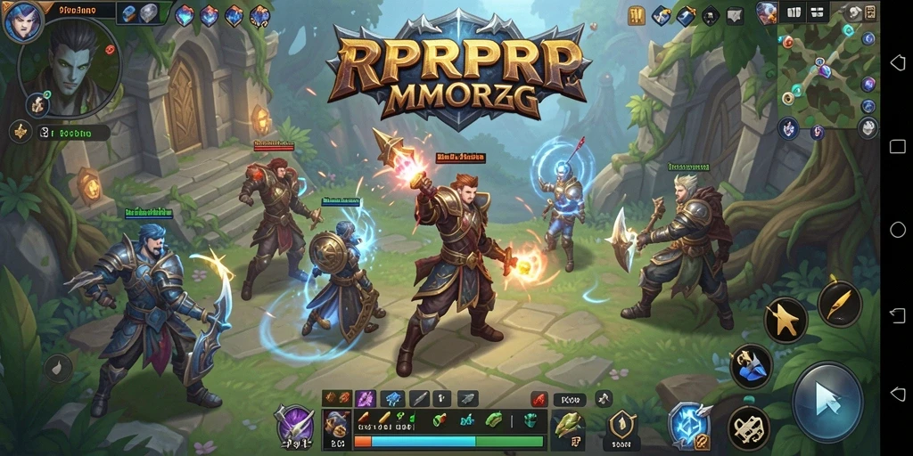 Screenshot menampilkan aksi seru dalam gameplay MMORPG.