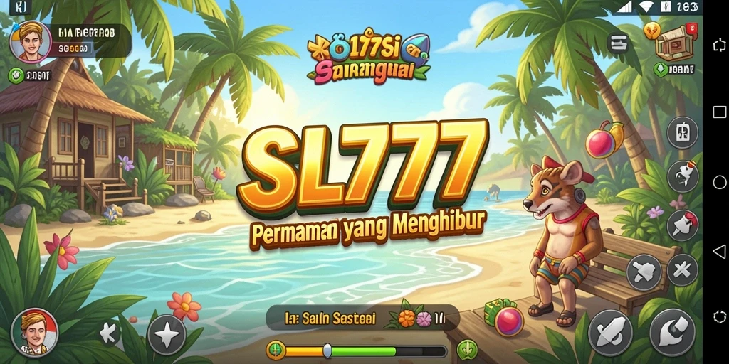 Tampilan gameplay <strong>SL777</strong> yang ceria dan menarik.