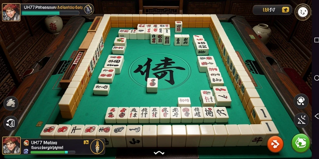 Tampilan gameplay seru dan menantang dari UM77 Mahjong.